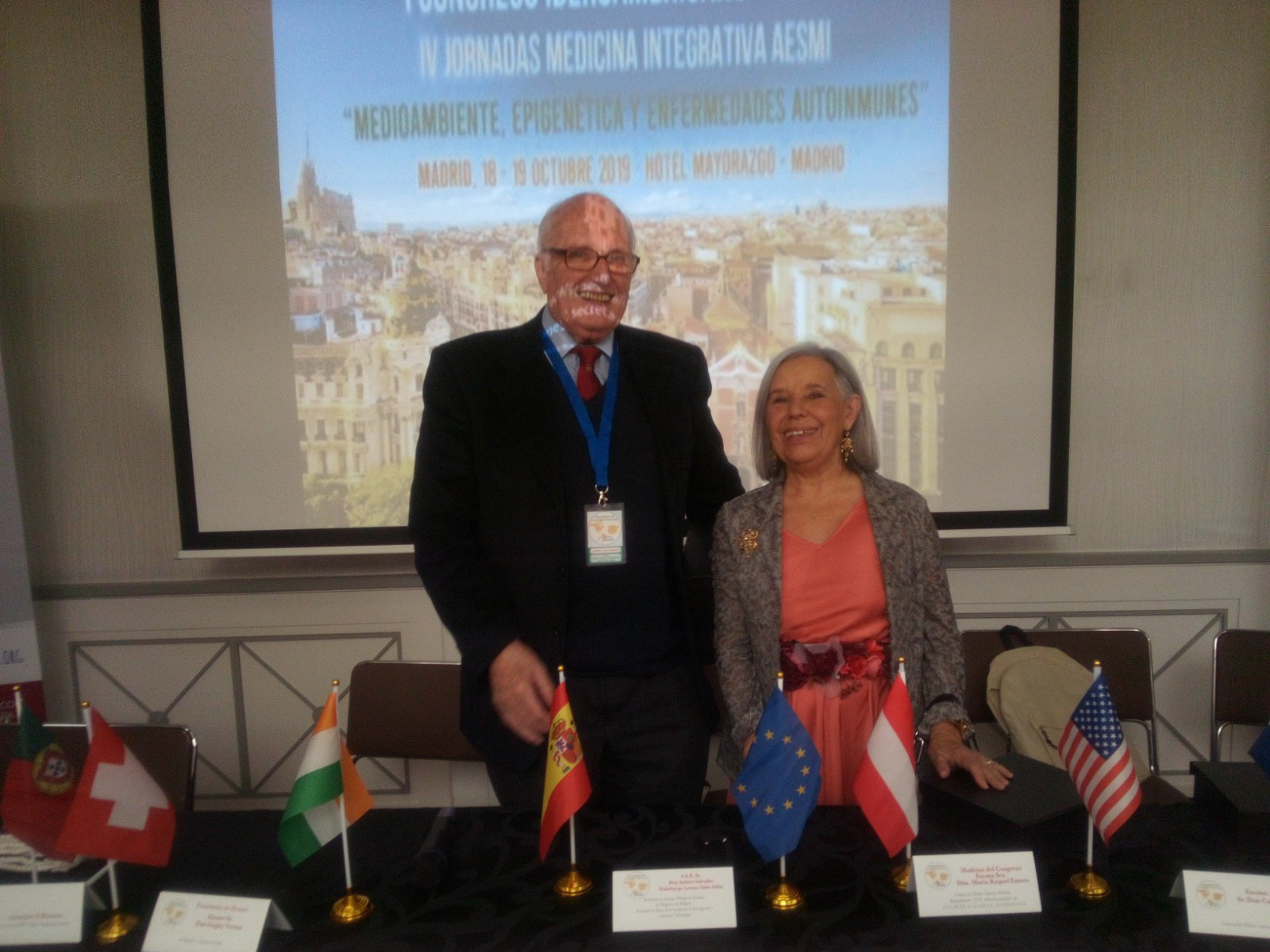 S.A.I.R. Andrés Salvador de Habsburgo y Lorena, Archiduque de Austria y Raquel Entero Condesa de Pineda - I Congreso Iberoamericano AESMI. Madrid 2019